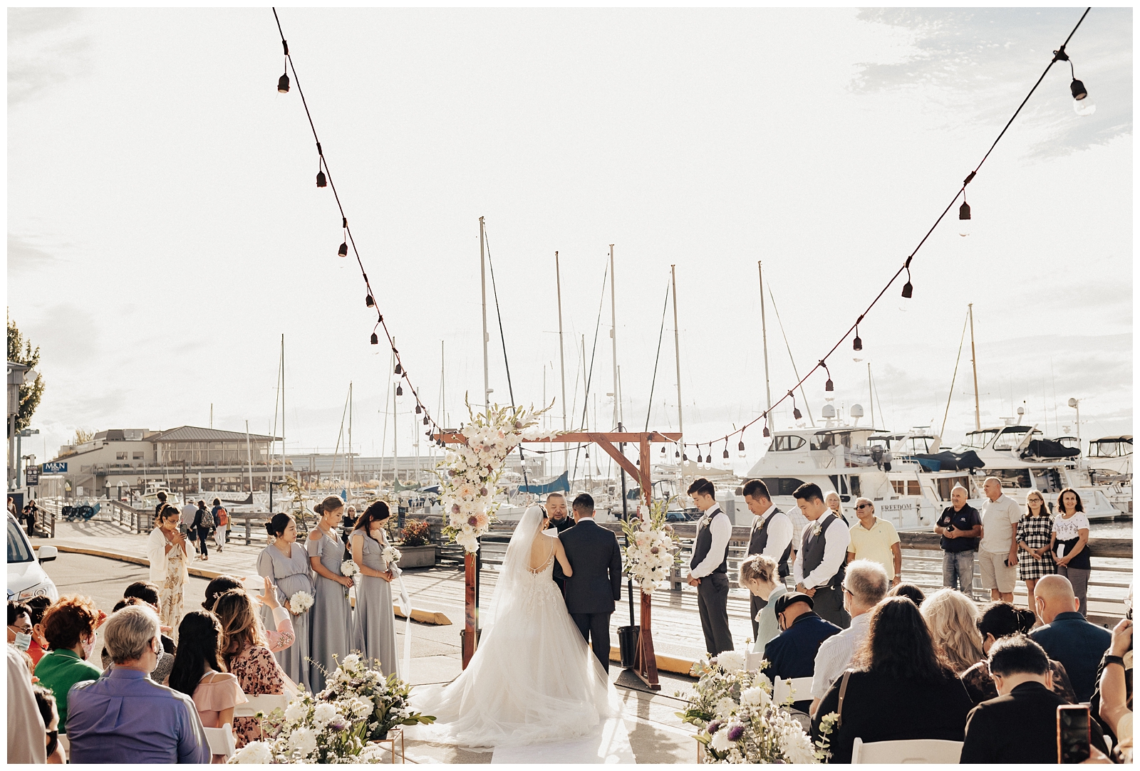 Edmonds Yacht Club Outdoor Wedding Ceremony